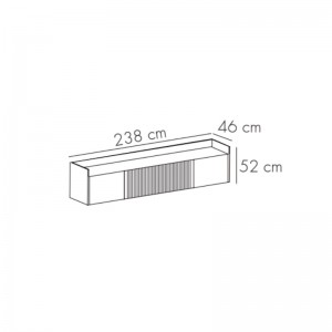 dimensiones Mueble de tv Stockholm 403 de Punt mobles