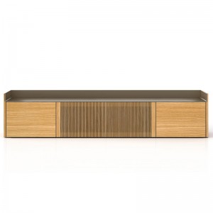 Mueble de tv Stockholm 403 roble tapa bronce de Punt mobles