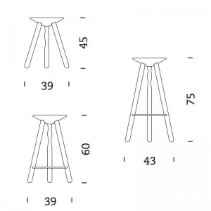 dimensiones Taburetes Mobles 114 Luco