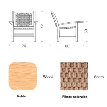 dimensiones y acabados Butaca Mobles 114 Torres Clavé dimensiones y acabados Butaca Mobles 114 Torres Clavé
