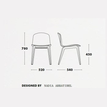 Medidas silla Bob XL de Ondarreta Medidas silla Bob XL de Ondarreta