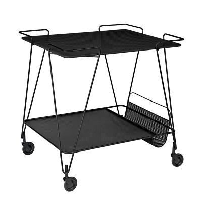 Mategot Trolley de Gubi soft black en Moises Showroom Mategot Trolley de Gubi soft black en Moises Showroom
