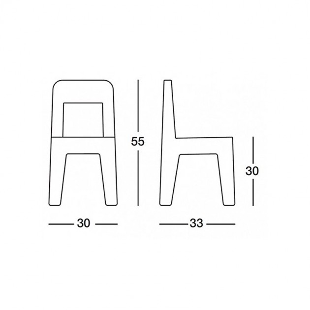 dimensiones Silla seggiolina Pop