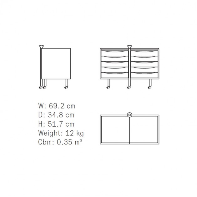 Medidas Glove Cabinet Finn Juhl