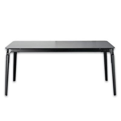 Mesa Steelwood Magis rectangular negra Mesa Steelwood Magis rectangular negra