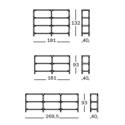 dimensiones estantería steelwood de Magis dimensiones estantería steelwood de Magis