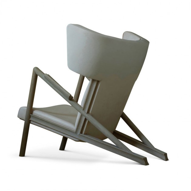 Trasera sillón Grasshopper roble de Finn Juhl en Moises Showroom