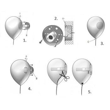 Candeeiro de parede balão Estiluzdesign Candeeiro de parede balão Estiluzdesign