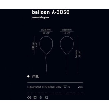 aplique de pared Balloon diseño Estiluz