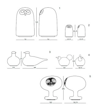dimensiones lámparas de mesa Linnut de Magis dimensiones lámparas de mesa Linnut de Magis