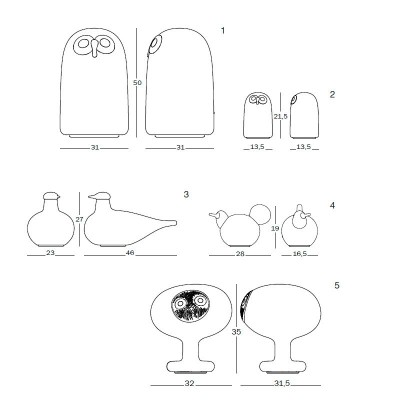dimensiones lámparas de mesa Linnut de Magis dimensiones lámparas de mesa Linnut de Magis