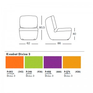 dimensiones y tapicerías Sillón Nimrod Magis