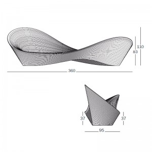 dimensiones Banco Folly de Magis