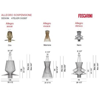 Candeeiro Allegro - Foscarini Candeeiro Allegro - Foscarini