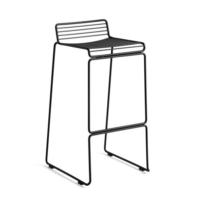 Taburete Hee Bar stool black de HAY en Moises Showroom Taburete Hee Bar stool black de HAY en Moises Showroom