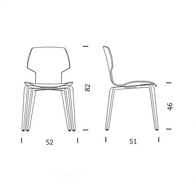 dimensiones Silla Gràcia Mobles 114