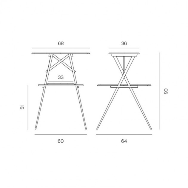 dimensiones Mesa auxiliar Jujol Mobles 114