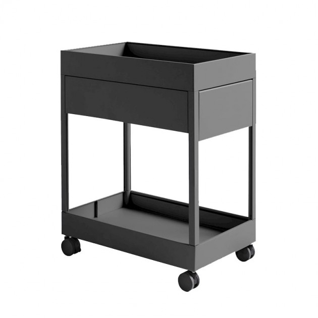 Cajonera New Order Trolley de HAY color charcoal en Moises Showroom