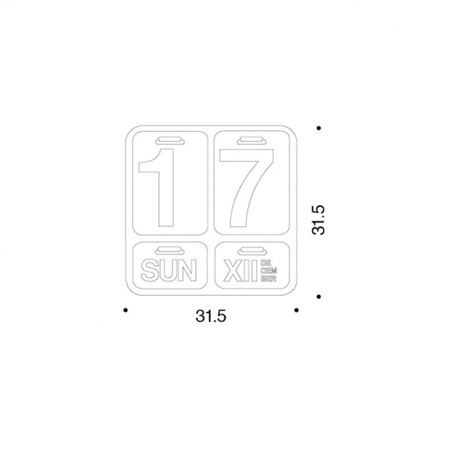 dimensiones Calendario Formosa Danese Milano