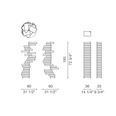 dimensiones cómoda revolving cabinet Capellini dimensiones cómoda revolving cabinet Capellini
