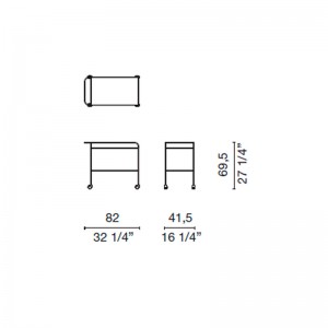 dimensiones camarera Steel pipe Cappellini