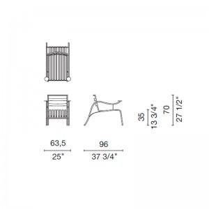 dimensiones Silla Thinking man Capellini