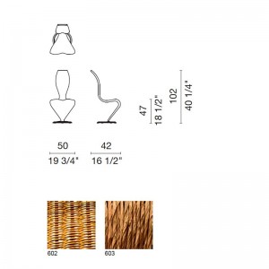 dimensiones y materiales Silla S Capellini