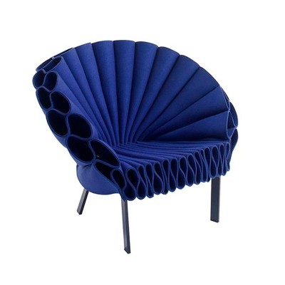 sillón peacock azul Cappellini sillón peacock azul Cappellini