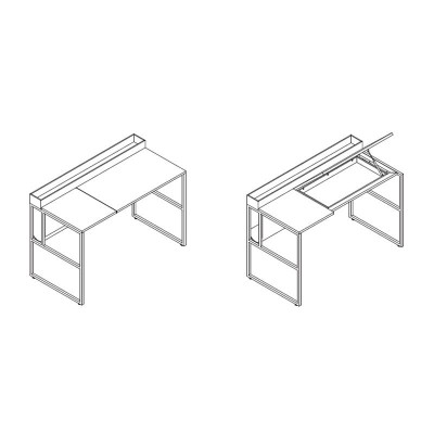 Escritorios Venti Home de MDF Italia en Moises Showroom Escritorios Venti Home de MDF Italia en Moises Showroom