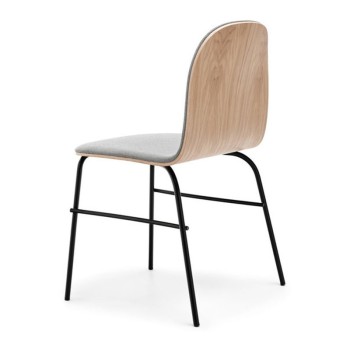 Silla Terra Metal roble natural tapizada de Omelette-Ed en Moises Showroom Silla Terra Metal roble natural tapizada de Omelette-Ed en Moises Showroom