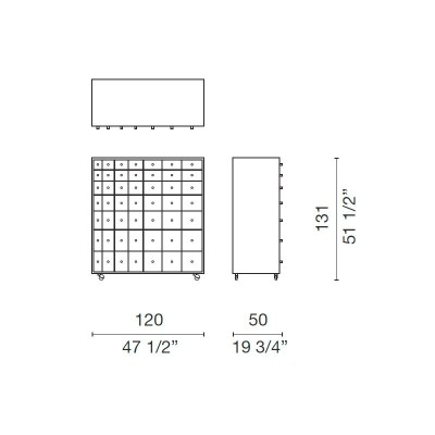 dimensiones cómoda Progetti Compiuti PC12 Cappellini dimensiones cómoda Progetti Compiuti PC12 Cappellini