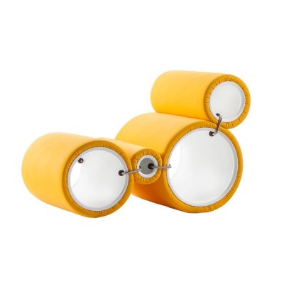 Butaca modular Tube Cappellini Amarilla Butaca modular Tube Cappellini Amarilla