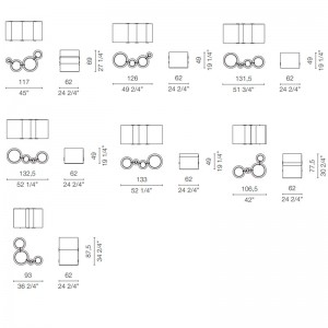 posiciones silla Tube Cappellini