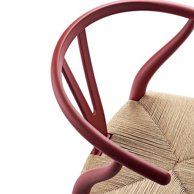 Silla Wishbone CH24 de Carl Hansen edición especial Soft color Rojo Silla Wishbone CH24 de Carl Hansen edición especial Soft color Rojo
