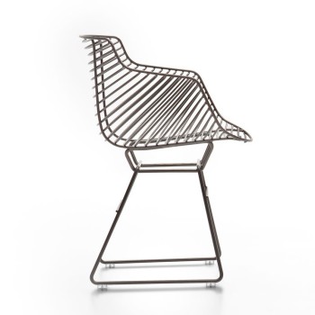 Silla Flow Filo Slim bronce de MDF Italia en Moises Showroom Silla Flow Filo Slim bronce de MDF Italia en Moises Showroom