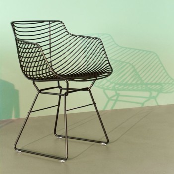 Silla Flow Filo Slim bronce de MDF Italia en Moises Showroom Silla Flow Filo Slim bronce de MDF Italia en Moises Showroom