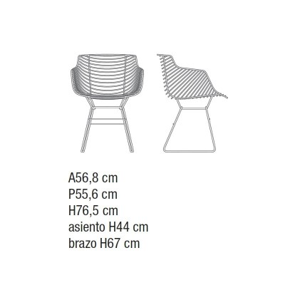 Cadeira Flow filo Slim da MDF Italia Cadeira Flow filo Slim da MDF Italia