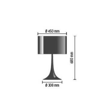 Lampe de table Spun Light T2 Flos Lampe de table Spun Light T2 Flos