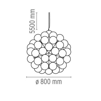 Taraxacum 88 S lâmpada de suspensão Flos Taraxacum 88 S lâmpada de suspensão Flos