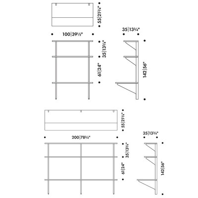 dimensiones escritorio de pared Kaari Artek dimensiones escritorio de pared Kaari Artek