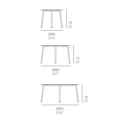 medidas mesa de comedor Stack Gandia Blasco