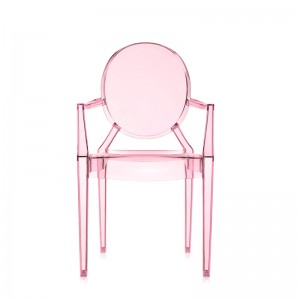 silla Lou Lou Ghost Kartell rosa