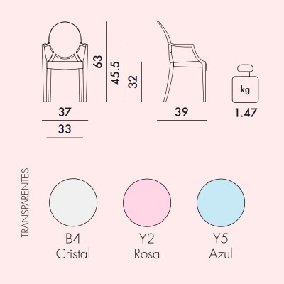 chaise pour enfants Kartell Lou lou Ghost chaise pour enfants Kartell Lou lou Ghost