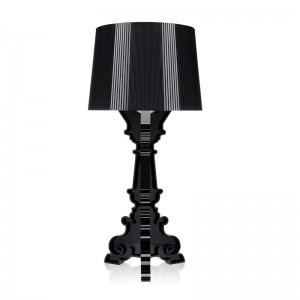 comprar lámpara mesa Bourgie Kartell negra brillante