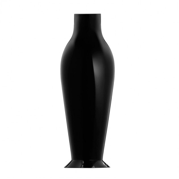 Jarrón Mises Flower power negro brillante Kartell