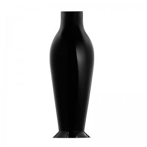 Jarrón Mises Flower power negro brillante Kartell