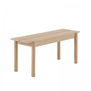 Banco Linear Wood 110x34 cm de Muuto en Moises Showroom