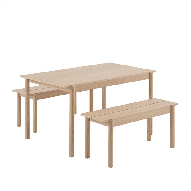 Banco Linear Wood 110x34 cm de Muuto en Moises Showroom