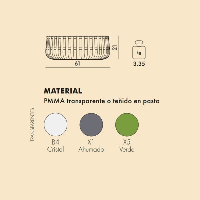 Mesa auxiliar Panier Kartell Mesa auxiliar Panier Kartell