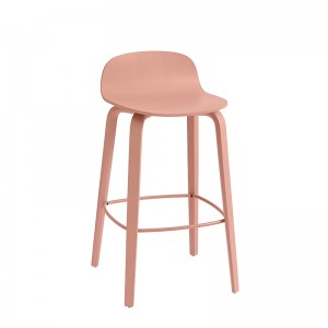 Taburete medio Visu de Muuto color rosa